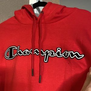 Champion Red hoodie sweater XL